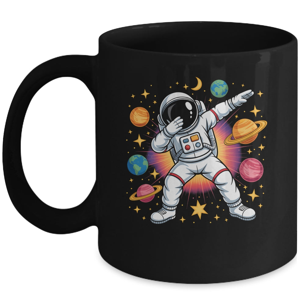 Astronaut Dabbing In Space Cosmic Galaxy Adventure Boy Girls Mug | siriusteestore