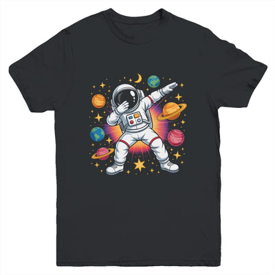 Astronaut Dabbing In Space Cosmic Galaxy Adventure Boy Girls Youth Shirt | siriusteestore