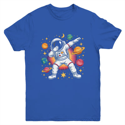 Astronaut Dabbing In Space Cosmic Galaxy Adventure Boy Girls Youth Shirt | siriusteestore
