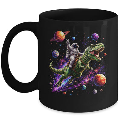 Astronaut Dinosaur T Rex Outer Space Science Galaxy Men Boy Mug | siriusteestore