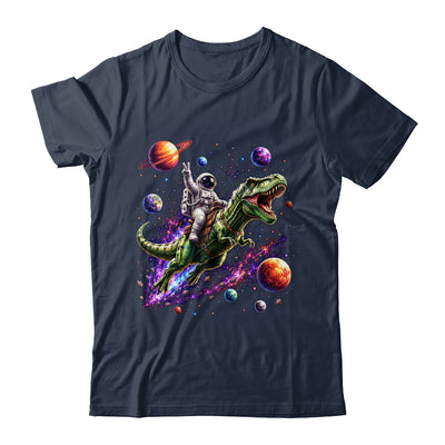 Astronaut Dinosaur T Rex Outer Space Science Galaxy Men Boy Shirt & Hoodie | siriusteestore