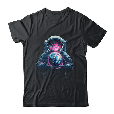 Astronaut Holding Planet Outer Space Galaxy Universe Science Shirt & Hoodie | siriusteestore