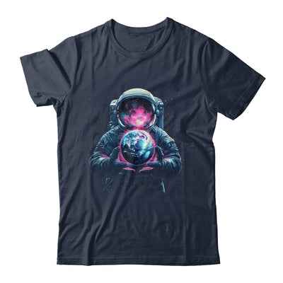 Astronaut Holding Planet Outer Space Galaxy Universe Science Shirt & Hoodie | siriusteestore