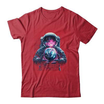 Astronaut Holding Planet Outer Space Galaxy Universe Science Shirt & Hoodie | siriusteestore