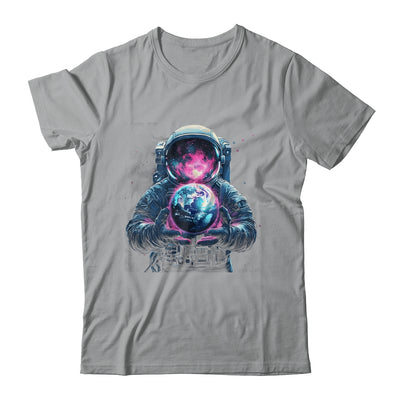 Astronaut Holding Planet Outer Space Galaxy Universe Science Shirt & Hoodie | siriusteestore