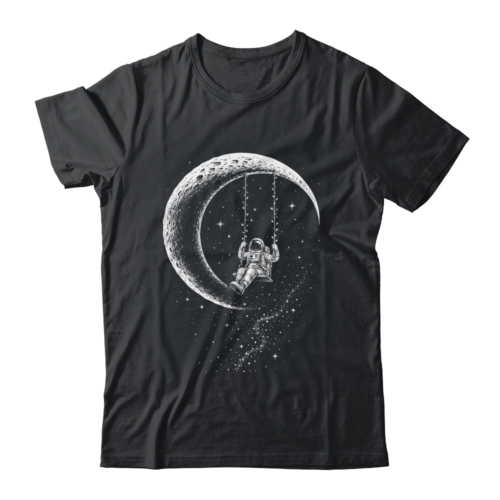 Astronaut Moon Swing Stars Outer Space Galaxy Men Astronomy Shirt & Hoodie | siriusteestore