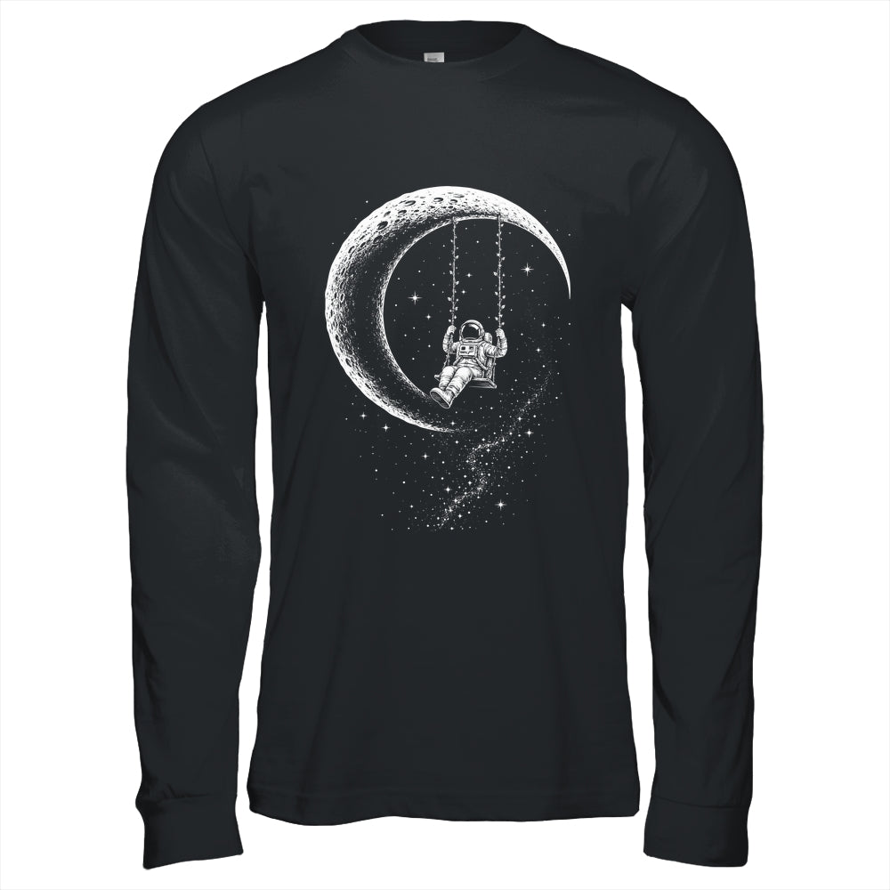 Astronaut Moon Swing Stars Outer Space Galaxy Men Astronomy Shirt & Hoodie | siriusteestore