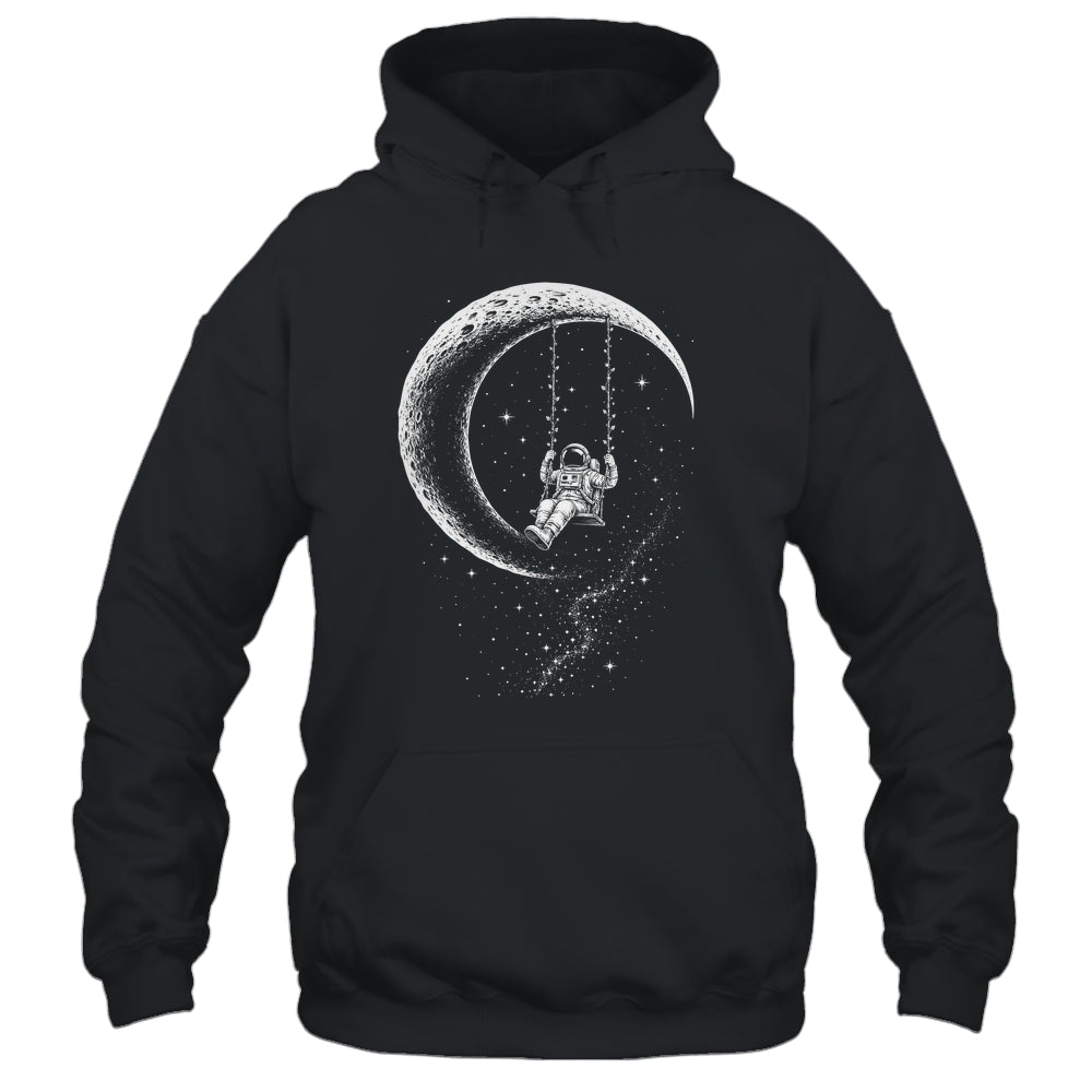Astronaut Moon Swing Stars Outer Space Galaxy Men Astronomy Shirt & Hoodie | siriusteestore