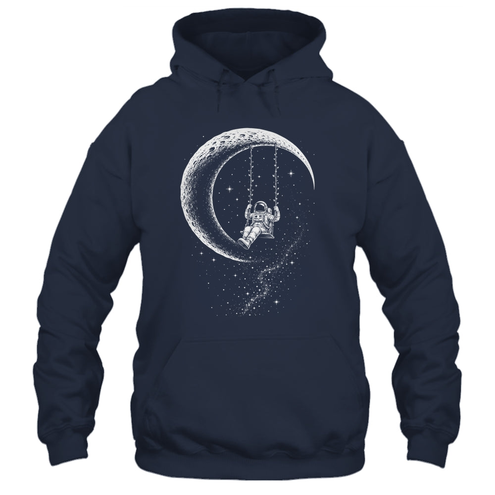 Astronaut Moon Swing Stars Outer Space Galaxy Men Astronomy Shirt & Hoodie | siriusteestore