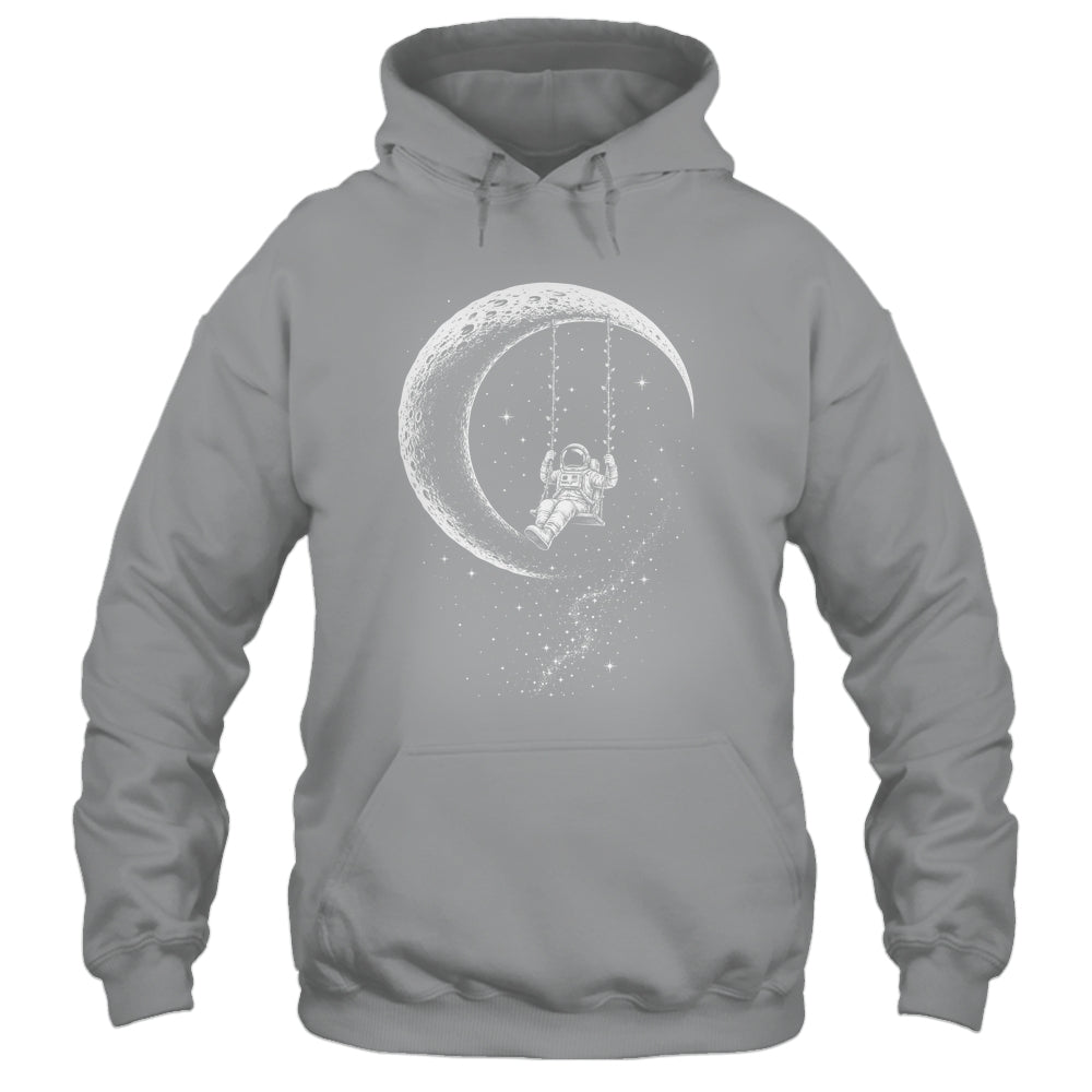 Astronaut Moon Swing Stars Outer Space Galaxy Men Astronomy Shirt & Hoodie | siriusteestore