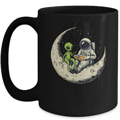 Astronaut Reading Book To Alien Moon Space Women Kids Men Mug | siriusteestore