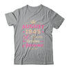 August 1945 80 Years Of Being Awesome Retro 80th Birthday Shirt & Tank Top | siriusteestore