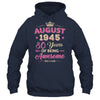 August 1945 80 Years Of Being Awesome Retro 80th Birthday Shirt & Tank Top | siriusteestore