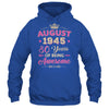 August 1945 80 Years Of Being Awesome Retro 80th Birthday Shirt & Tank Top | siriusteestore