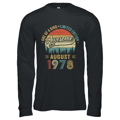 August 1978 Vintage 45 Years Old Retro 45th Birthday Shirt & Hoodie | siriusteestore