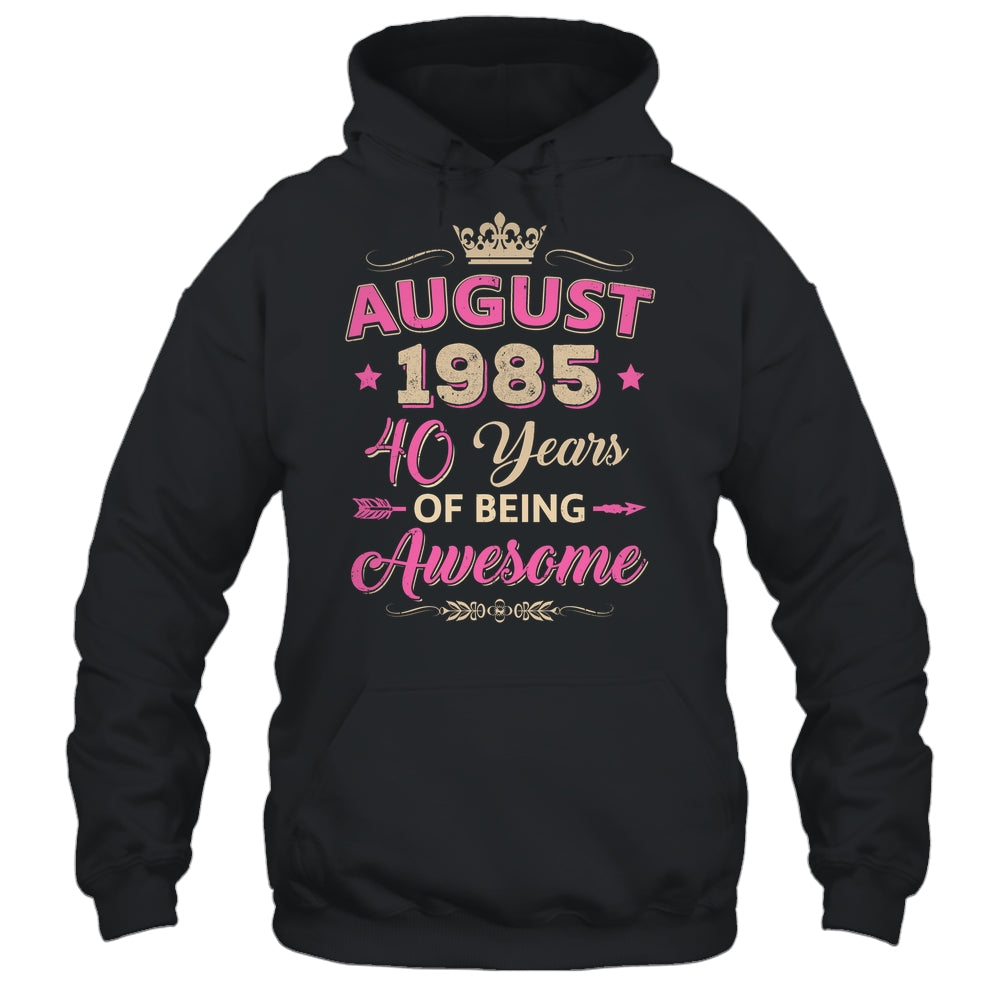 August 1985 40 Years Of Being Awesome Retro 40th Birthday Shirt & Tank Top | siriusteestore