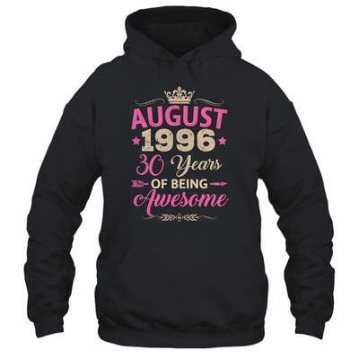 August 1996 30 Years Of Being Awesome Retro 30th Birthday Shirt & Tank Top | siriusteestore
