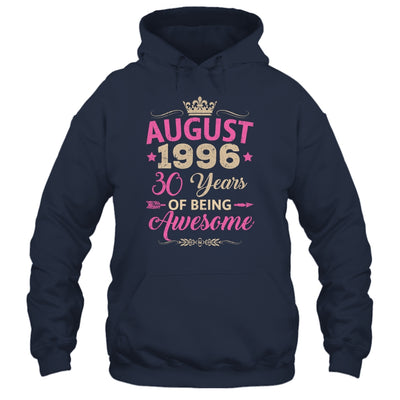 August 1996 30 Years Of Being Awesome Retro 30th Birthday Shirt & Tank Top | siriusteestore