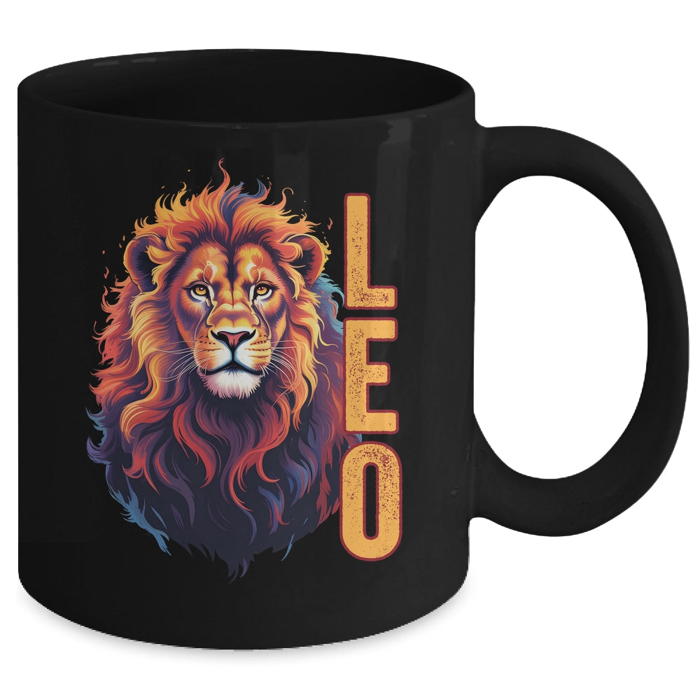 August Birthday Leo Lion Pride Graphic Mens Zodiac Sign Mug | siriusteestore