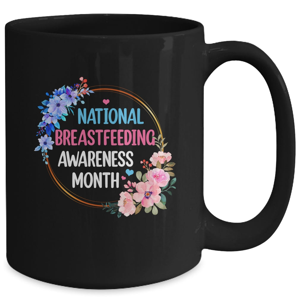 August Floral Mother National Breastfeeding Awareness Month Mug | siriusteestore