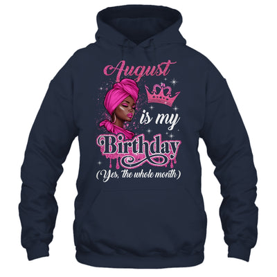 August Is My Birthday African Black Women Birthday Queen Shirt & Tank Top | siriusteestore
