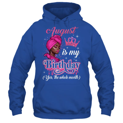 August Is My Birthday African Black Women Birthday Queen Shirt & Tank Top | siriusteestore