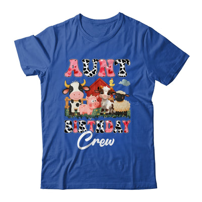 Aunt Birthday Crew Farm Cow Birthday Boy Girl Family Shirt & Hoodie | siriusteestore