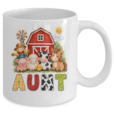 Aunt Farm Cow 1St Birthday Girl Boy Matching Family Mug | siriusteestore