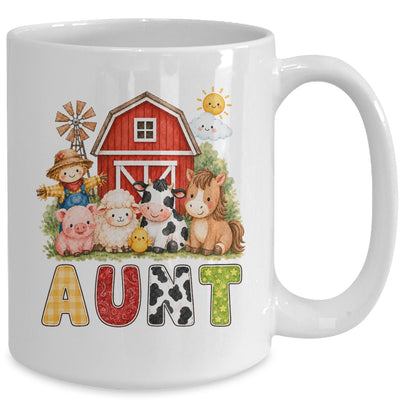 Aunt Farm Cow 1St Birthday Girl Boy Matching Family Mug | siriusteestore