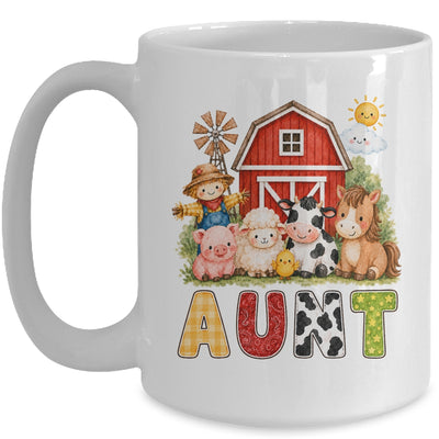 Aunt Farm Cow 1St Birthday Girl Boy Matching Family Mug | siriusteestore