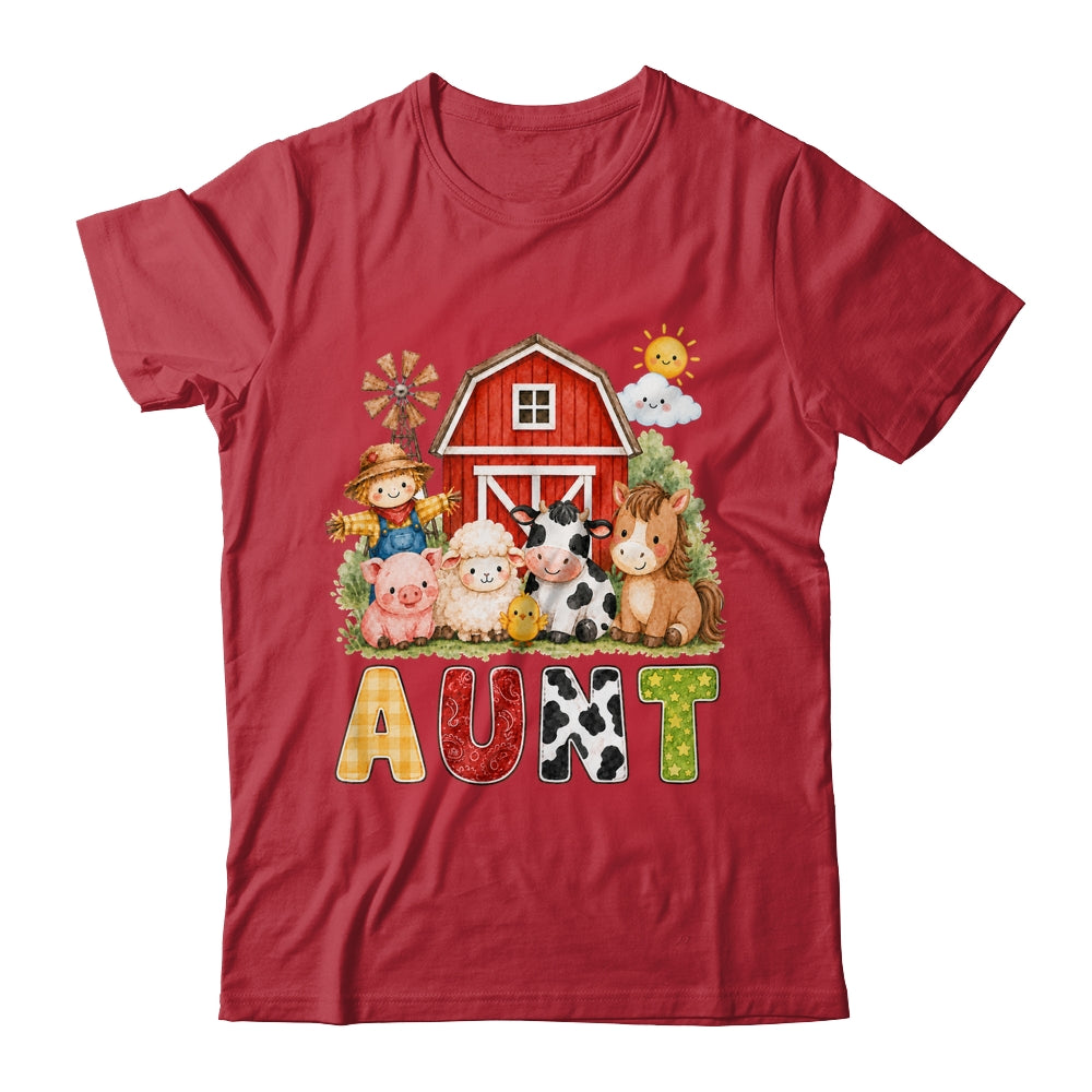 Aunt Farm Cow 1St Birthday Girl Boy Matching Family Shirt & Hoodie | siriusteestore