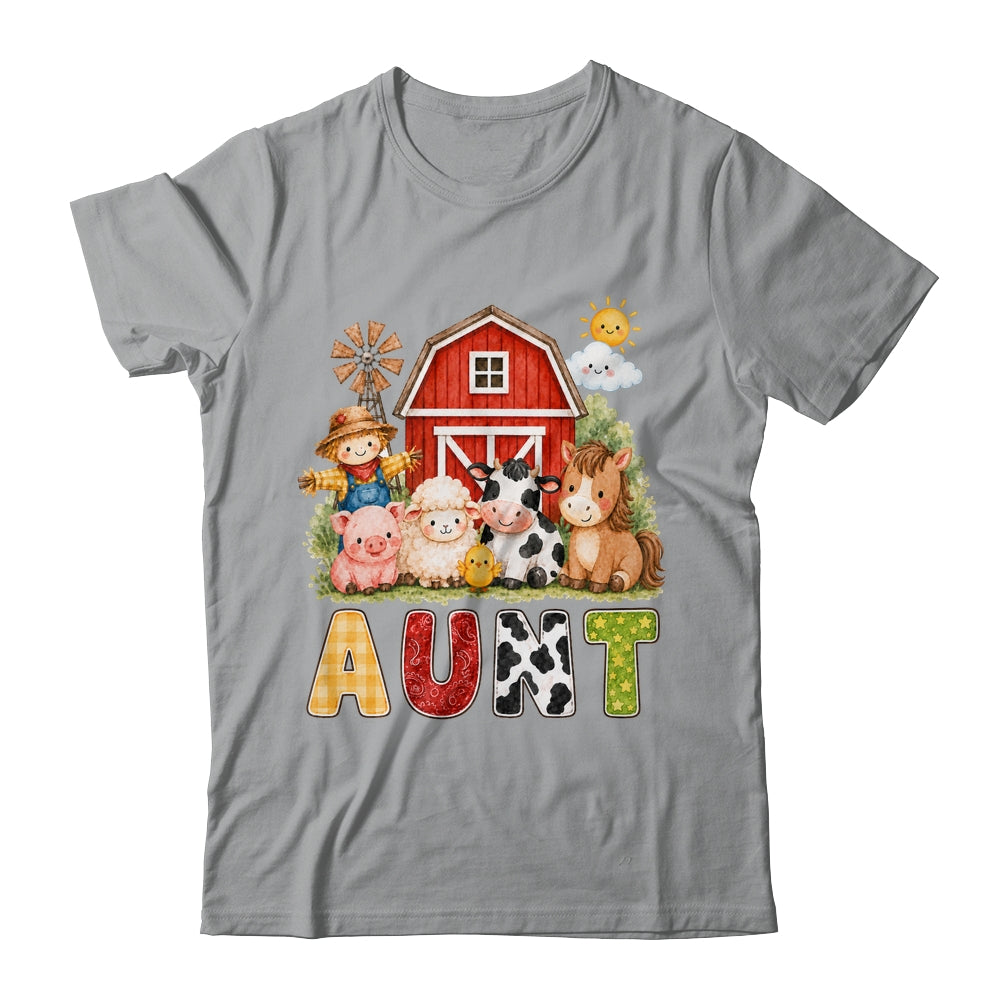 Aunt Farm Cow 1St Birthday Girl Boy Matching Family Shirt & Hoodie | siriusteestore