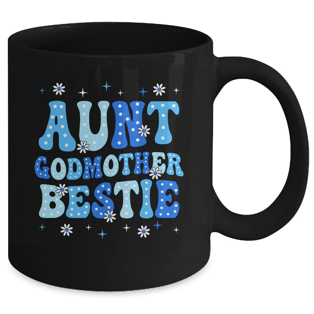 Aunt Godmother Bestie Groovy Cute For Mothers Day Funny Mug | siriusteestore
