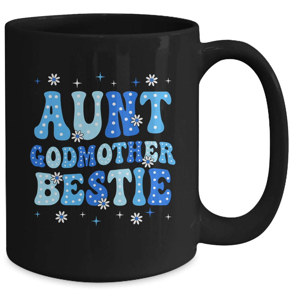 Aunt Godmother Bestie Groovy Cute For Mothers Day Funny Mug | siriusteestore