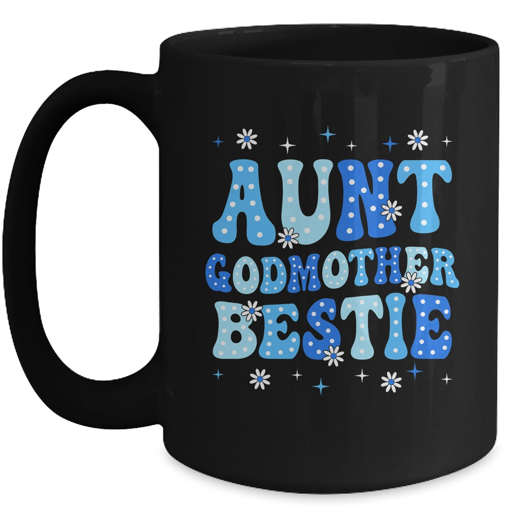 Aunt Godmother Bestie Groovy Cute For Mothers Day Funny Mug | siriusteestore