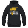 Aunt Of A Warrior Childhood Cancer Awareness Family Ribbon Shirt & Hoodie | siriusteestore