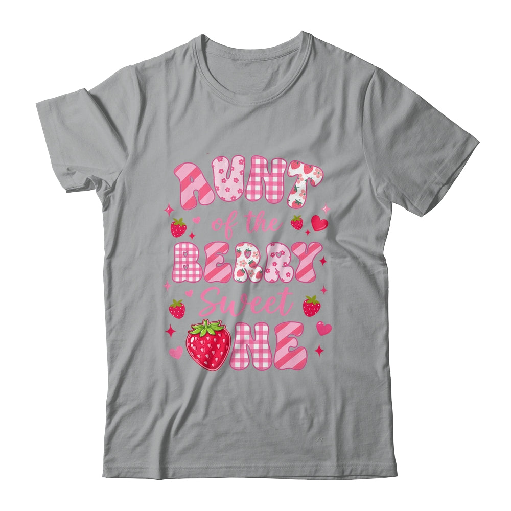Aunt Of The Berry Sweet One Strawberry First Birthday Shirt & Hoodie | siriusteestore