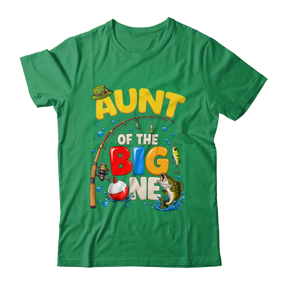 Aunt Of The Big One Fishing Birthday Boy Family Party Shirt & Hoodie | siriusteestore