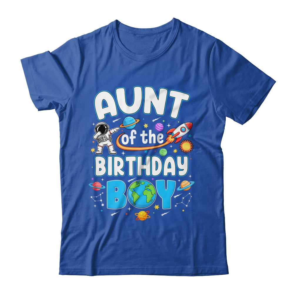 Aunt Of The Birthday Boy Astronaut Family Space Planets Shirt & Hoodie | siriusteestore