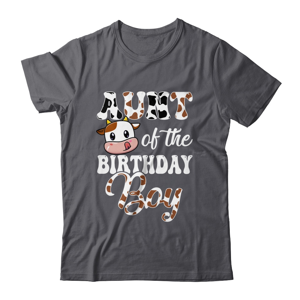 Aunt Of The Birthday Boy Cow Farm 1st Birthday Boy Shirt & Hoodie | siriusteestore