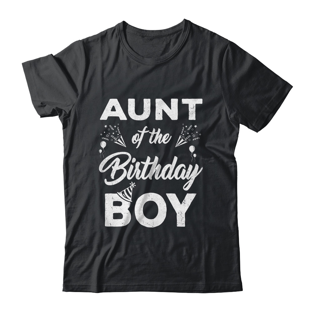 Aunt Of The Birthday Boy Matching Family Party 1st Birthday Shirt & Hoodie | siriusteestore