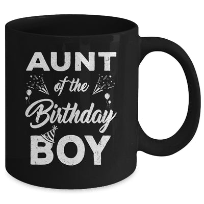 Aunt Of The Birthday Boy Matching Family Party 1st Birthday Mug | siriusteestore