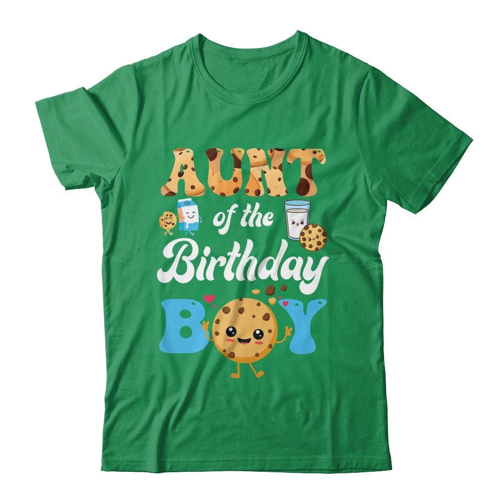 Aunt Of The Birthday Boy Milk And Cookies 1st Birthday Shirt & Hoodie | siriusteestore