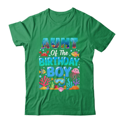 Aunt Of The Birthday Boy Sea Animals Ocean Aquarium Shirt & Hoodie | siriusteestore