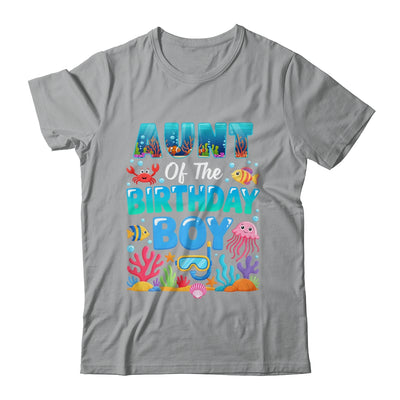 Aunt Of The Birthday Boy Sea Animals Ocean Aquarium Shirt & Hoodie | siriusteestore
