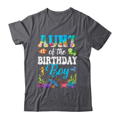 Aunt Of The Birthday Boy Sea Fish Ocean Aquarium Party Shirt & Hoodie | siriusteestore