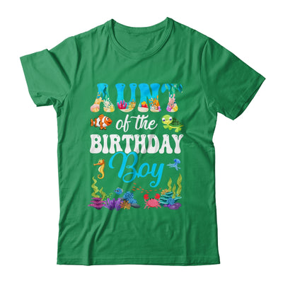 Aunt Of The Birthday Boy Sea Fish Ocean Aquarium Party Shirt & Hoodie | siriusteestore