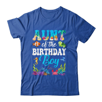 Aunt Of The Birthday Boy Sea Fish Ocean Aquarium Party Shirt & Hoodie | siriusteestore