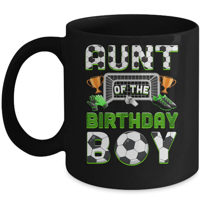 Aunt Of The Birthday Boy Soccer Family Matching Party Mug | siriusteestore