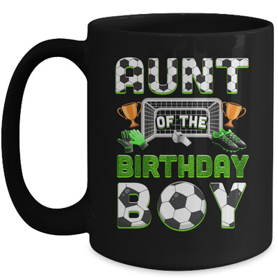 Aunt Of The Birthday Boy Soccer Family Matching Party Mug | siriusteestore